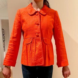 J Crew Orange Button Blazer